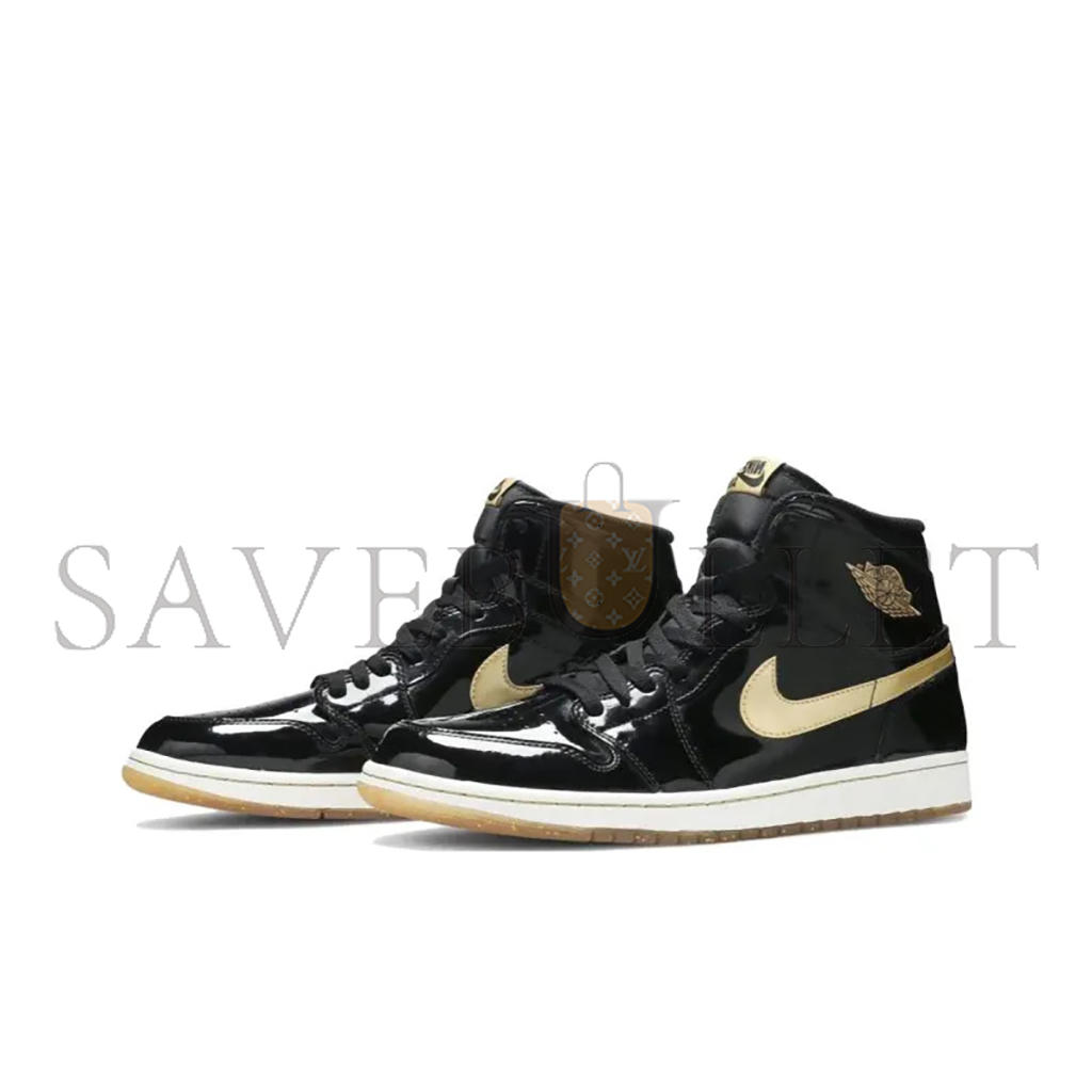 NIKE JORDAN 1 RETRO BLACK METALLIC GOLD 555088-019
